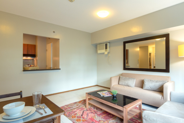 Almond at Two Serendra apartment - living room
