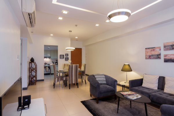 The Infinity 2 bedroom apartment BGC - lounge and dining