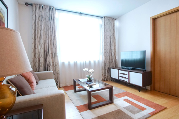 Park Terraces - 2 bedroom Makati City apartment - lounge