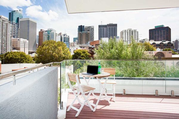 Surry Hills, Sydney - One-bedroom apartment - balcony view of Sydney