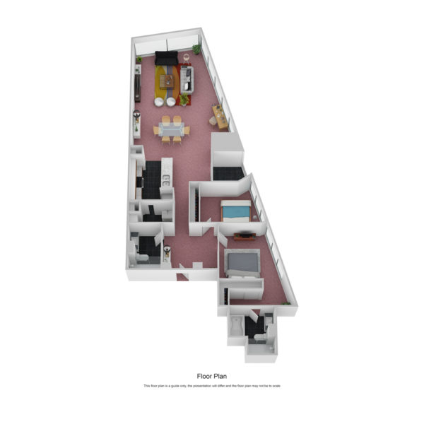 Eureka Tower apartment - apartment 3007 floor plan
