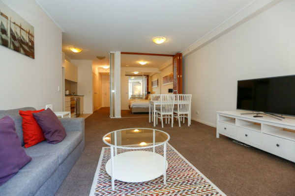 Apex Apartments, North Sydney - living and dining room