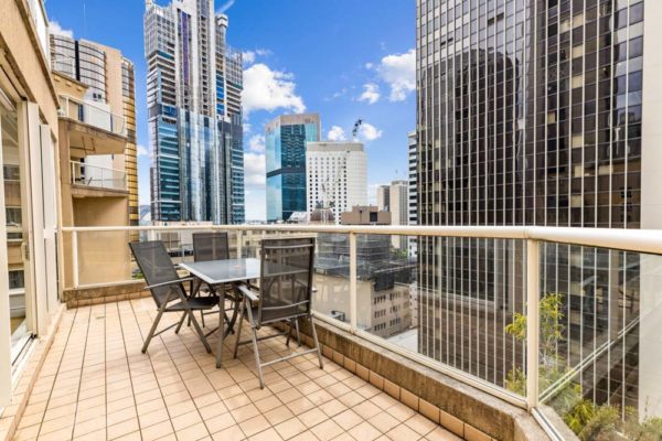 Bond St, Mantra apartment, Sydney - balcony