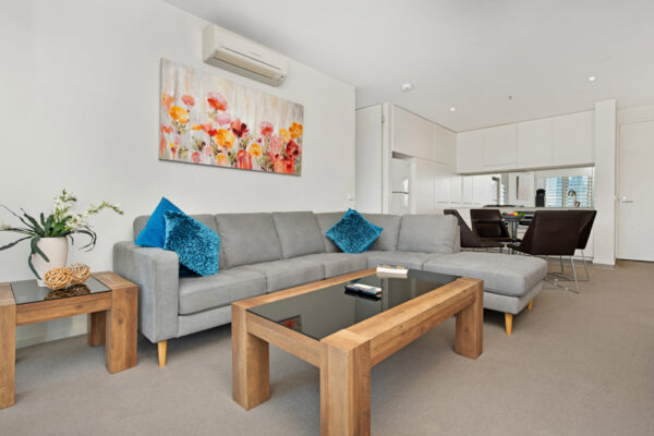 Village Docklands apartment - 1406 living room