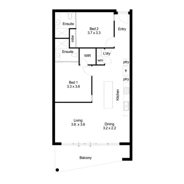 Condor Towers apartment - 135 floor plan