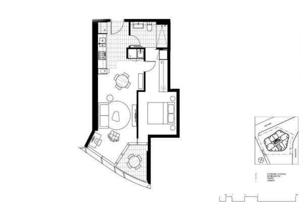 Queen St, Brisbane apartment - 606 floor plan