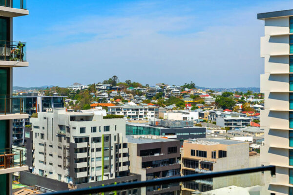 Ann St, Brisbane - Apartment balcony view