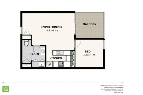 Charlotte Street, Brisbane apartment - floor plan