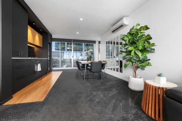 Village Docklands apartment 701 - dining and kitchen