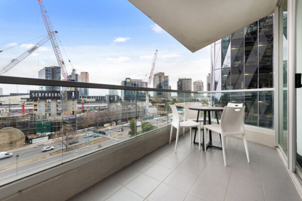 Village Docklands apartment 701 - balcony with view