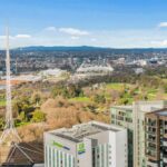 Eureka apartment 4204 - balcony view towards Mount Dandenong