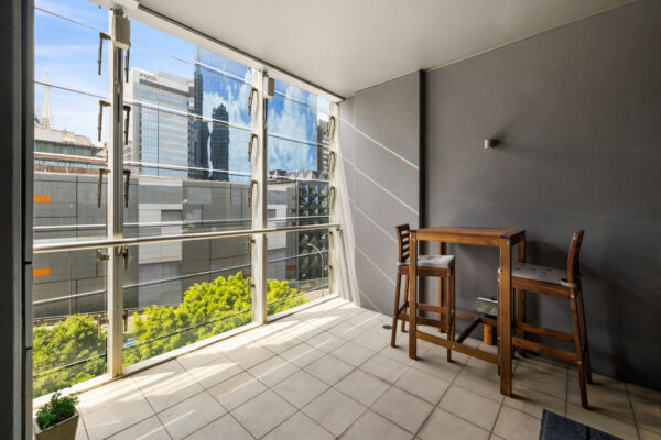 Shelley St, Sydney - apartment 908 balcony