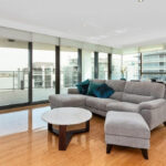 Fairlanes Apartments, Perth - 185 - living room and balcony