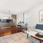 QT Apartments, Perth - apartment 1507, living, dining and kitchen