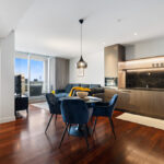 QT Apartments, Perth - apartment 1705, living and dining