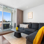 QT Apartments, Perth - apartment 1705, living room