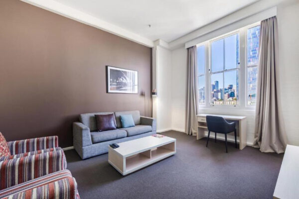 Pyrmont, Goldsbrough apartment, two bedroom - living room