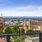 Condor Towers, Perth. Apartment 100 - view of Perth from the balcony