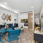 Queens Riverside - QII apartment 114 - living room and kitchen