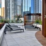 Melbourne Square apartments, Southbank - outdoor deck